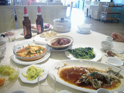 Lunch in a restaurant in the city center of Sanya