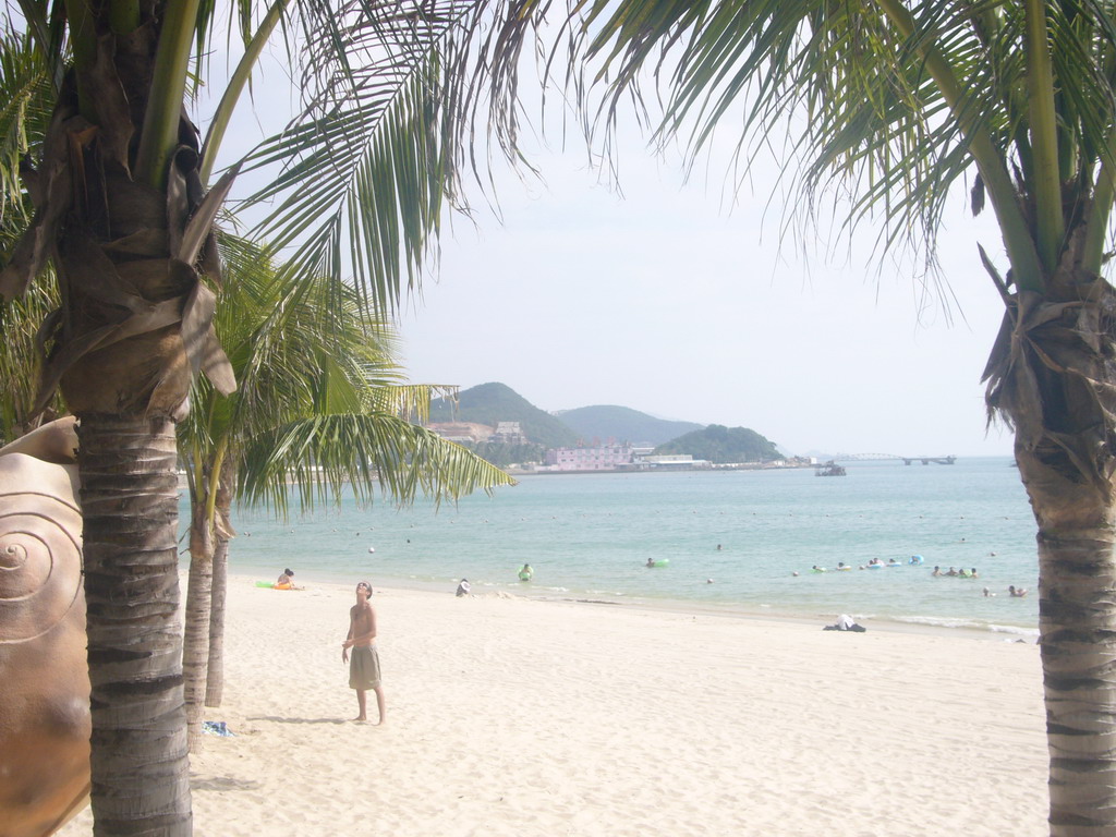 The beach of Sanya Bay