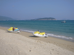 Jet skis at the beach of Yalong Bay