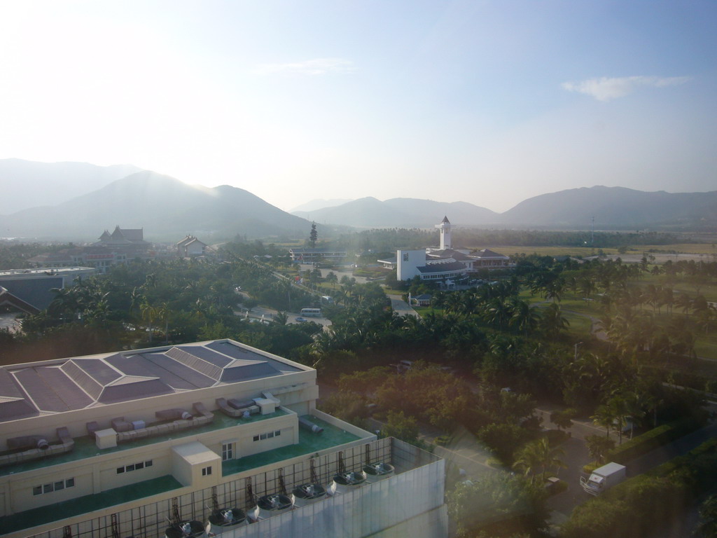 View on the surrounding region from the top floor of the Gloria Resort Sanya