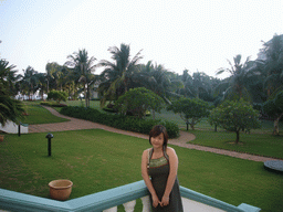 Miaomiao at the gardens of the Gloria Resort Sanya