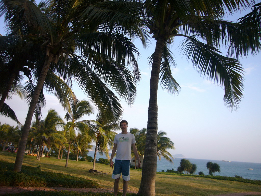 Tim at the gardens of the Gloria Resort Sanya