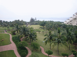 The gardens of the Gloria Resort Sanya and Yalong Bay, viewed from above