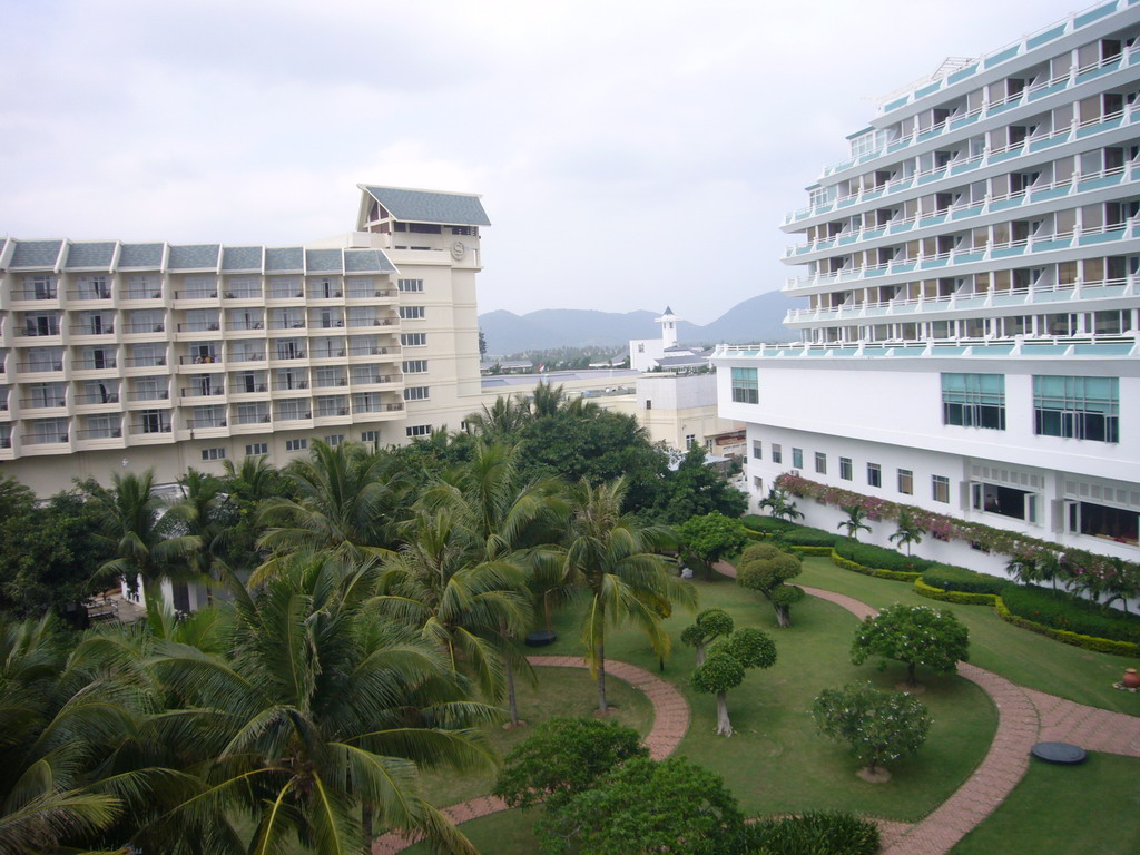 The gardens of the Gloria Resort Sanya, viewed from above
