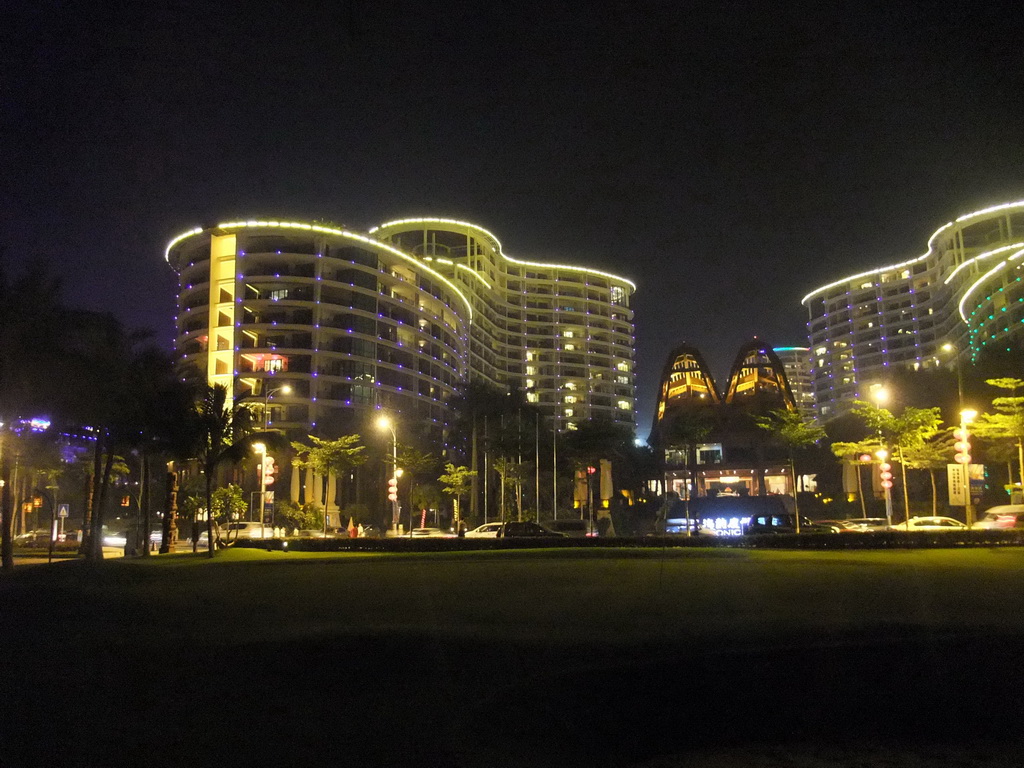 Front of the Ocean Sonic Resort, by night