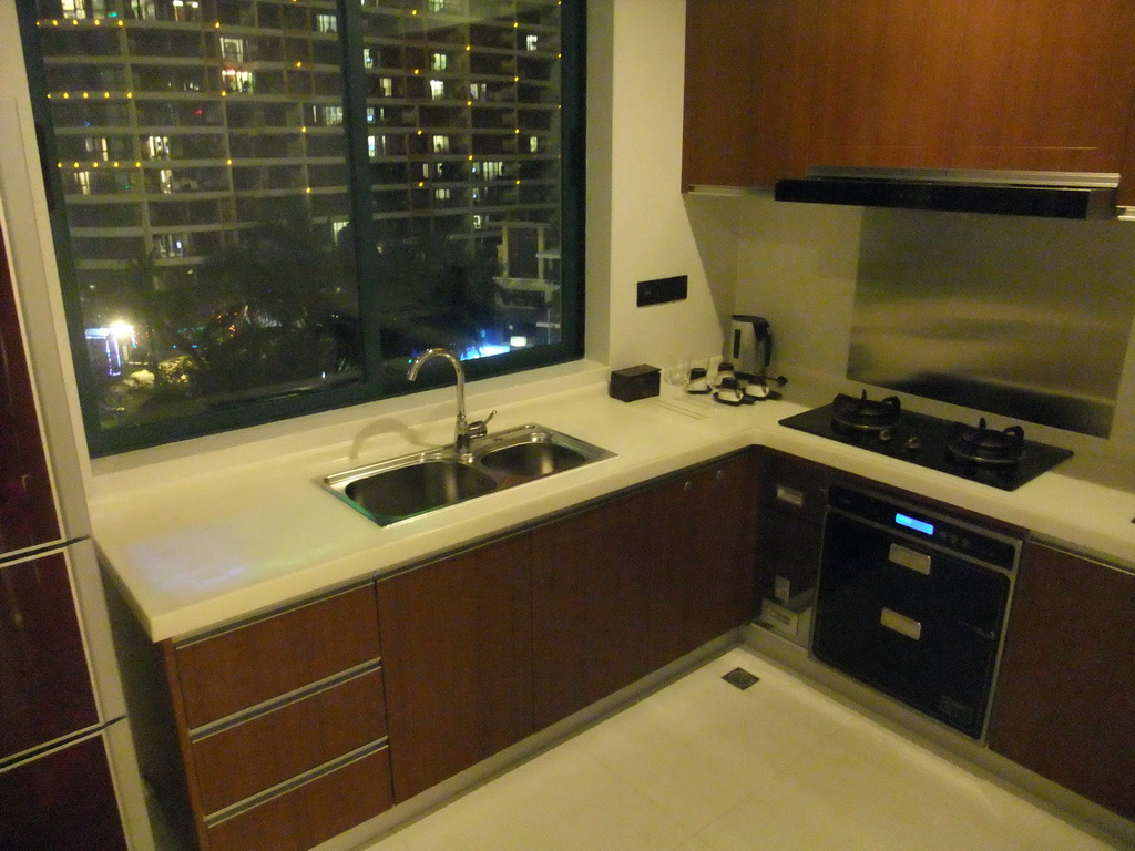 Kitchen in our suite at the Ocean Sonic Resort