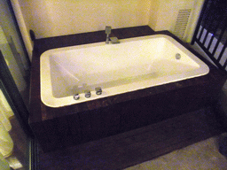 Bathtub on the balcony of our suite at the Ocean Sonic Resort