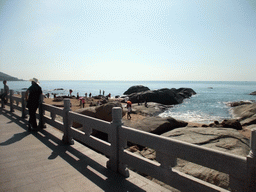 Rocks at the beach of the Sanya Nanshan Dongtian Park