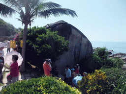 Rock with the incription of General Secretary Jiang at the Sanya Nanshan Dongtian Park