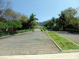 Staircase to the Group Sculpture of Jian Zhen at the Sanya Nanshan Dongtian Park