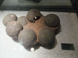 Fossil dinosaur eggs at the Sanya Museum of Natural History at the Sanya Nanshan Dongtian Park