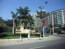 Front of the Howard Johnson Resort Sanya and the Ocean Sonic Resort