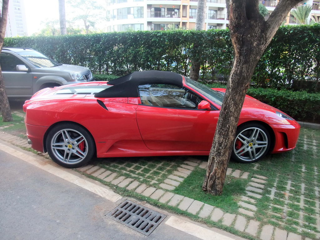 Ferrari parked at the Ocean Sonic Resort