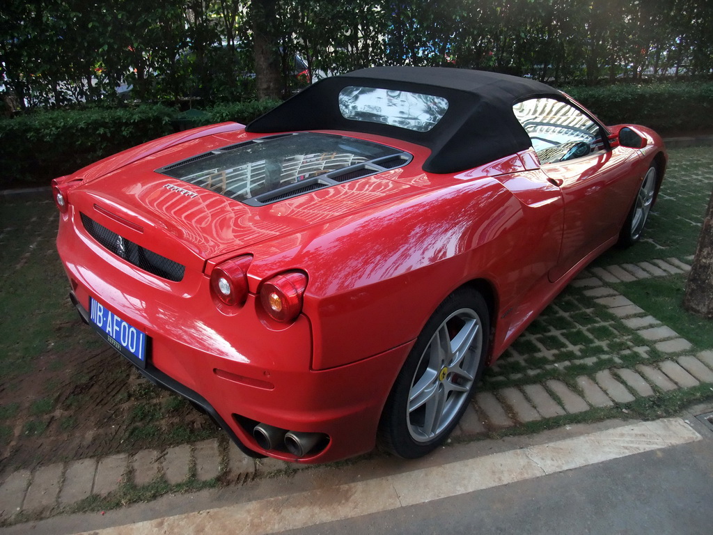 Ferrari parked at the Ocean Sonic Resort