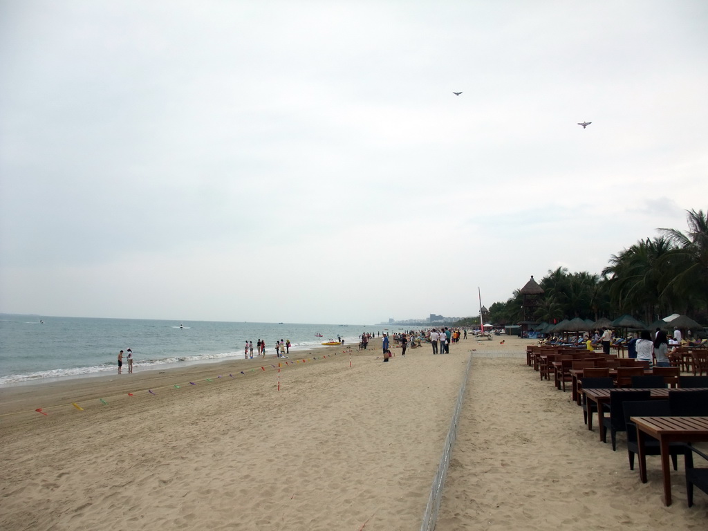 The beach in front of the Ocean Sonic Resort