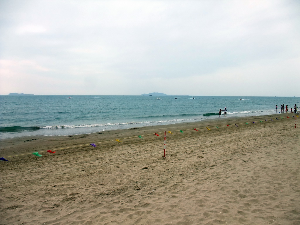 The beach in front of the Ocean Sonic Resort