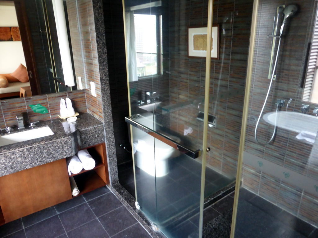 Our bathroom at the Sanya Bay Mangrove Tree Resort