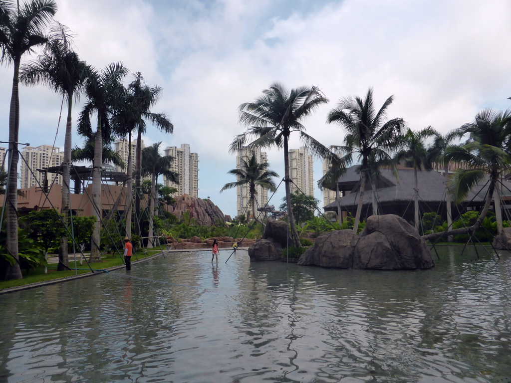 Pond at the central area of the Sanya Bay Mangrove Tree Resort