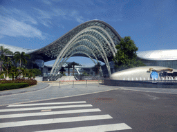 Front entrance of the Sanya Begonia Bay International Shopping Centre at Haitang North Road, viewed from the car