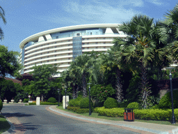 Front of the InterContinental Sanya Haitang Bay Resort at Haitang North Road, viewed from the car