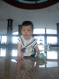 Max in the lobby of the InterContinental Sanya Haitang Bay Resort