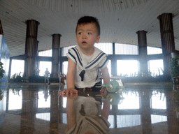 Max in the lobby of the InterContinental Sanya Haitang Bay Resort