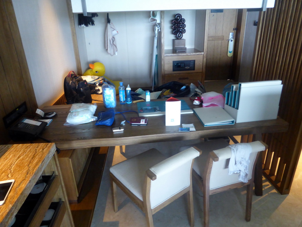 Desk in our room at the InterContinental Sanya Haitang Bay Resort
