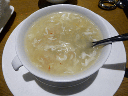 Soup at the Tian Fu restaurant at the InterContinental Sanya Haitang Bay Resort