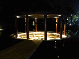 Patio in the garden of the InterContinental Sanya Haitang Bay Resort, by night