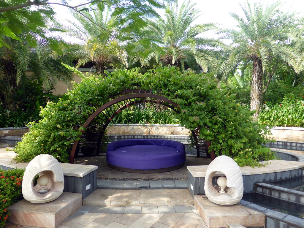 Patio in the garden of the InterContinental Sanya Haitang Bay Resort