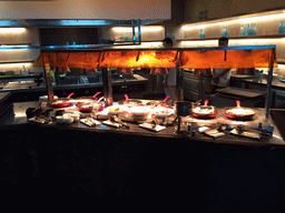 Buffet table at the Aqua restaurant at the InterContinental Sanya Haitang Bay Resort
