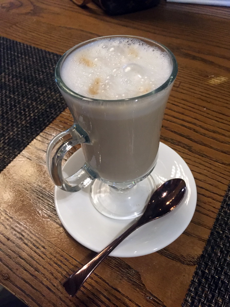 Cappuccino in the Cove restaurant at the InterContinental Sanya Haitang Bay Resort