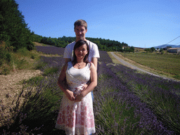 Tim and Miaomiao in a lavender field