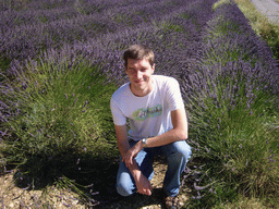Tim in a lavender field