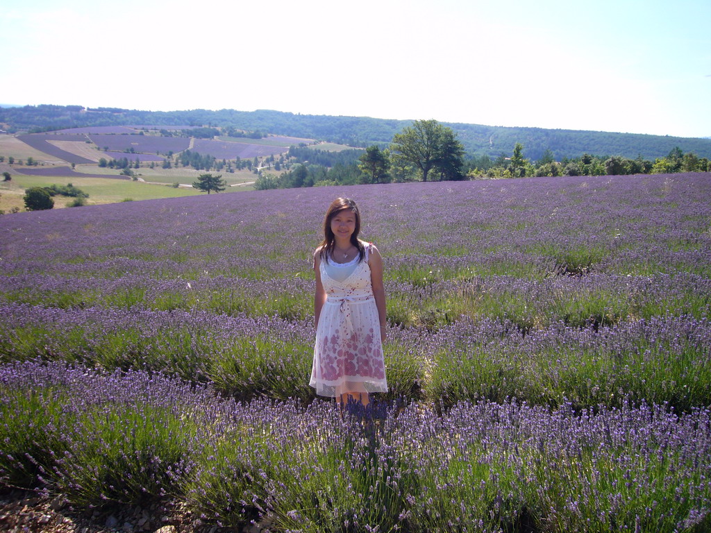 Miaomiao in a Lavender field