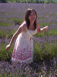 Miaomiao in a Lavender field