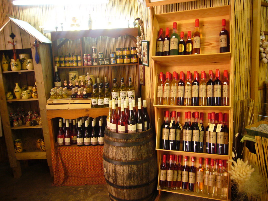 Jars and bottles in the Lavender shop