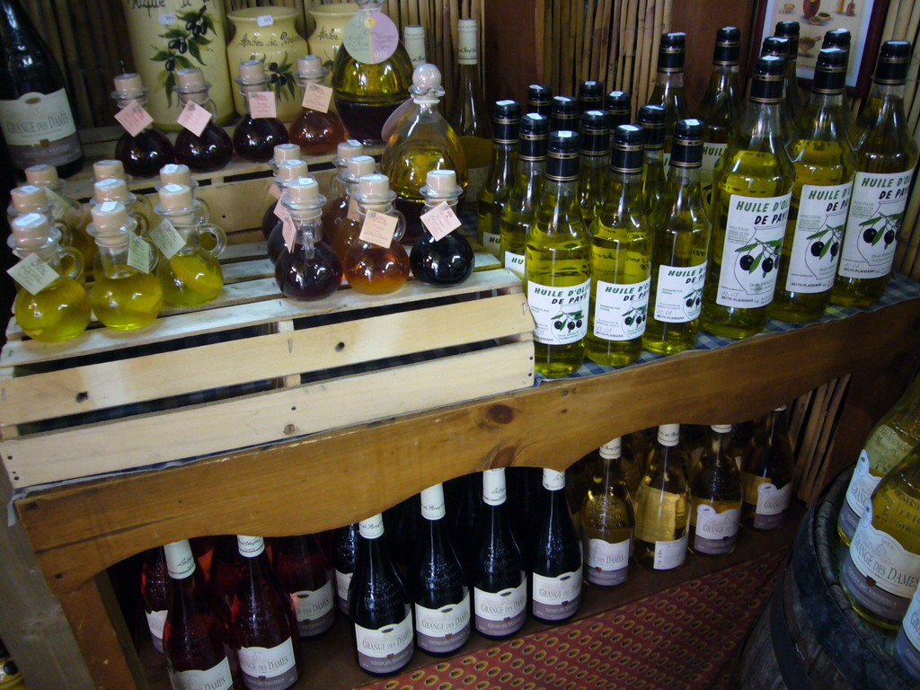 Bottles in the Lavender shop