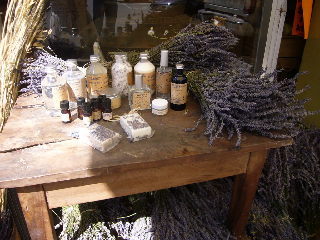 Lavender products in the Lavender shop