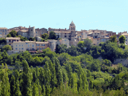 West side of the town, viewed from a lavender field