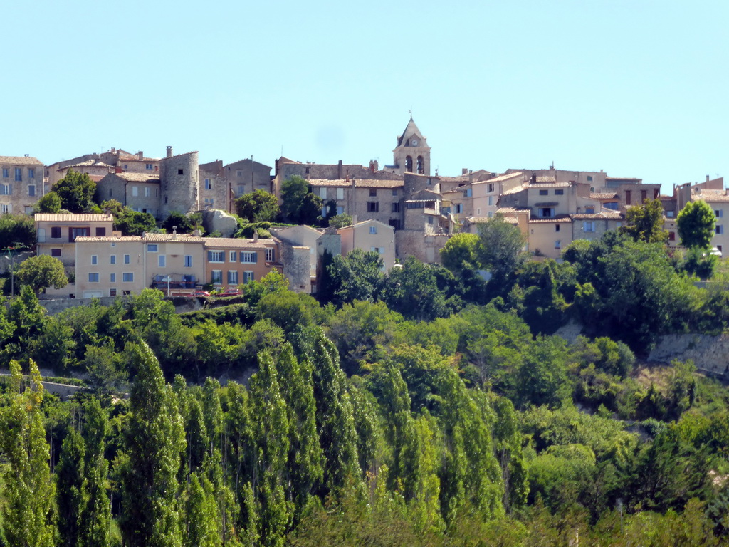 West side of the town, viewed from a lavender field