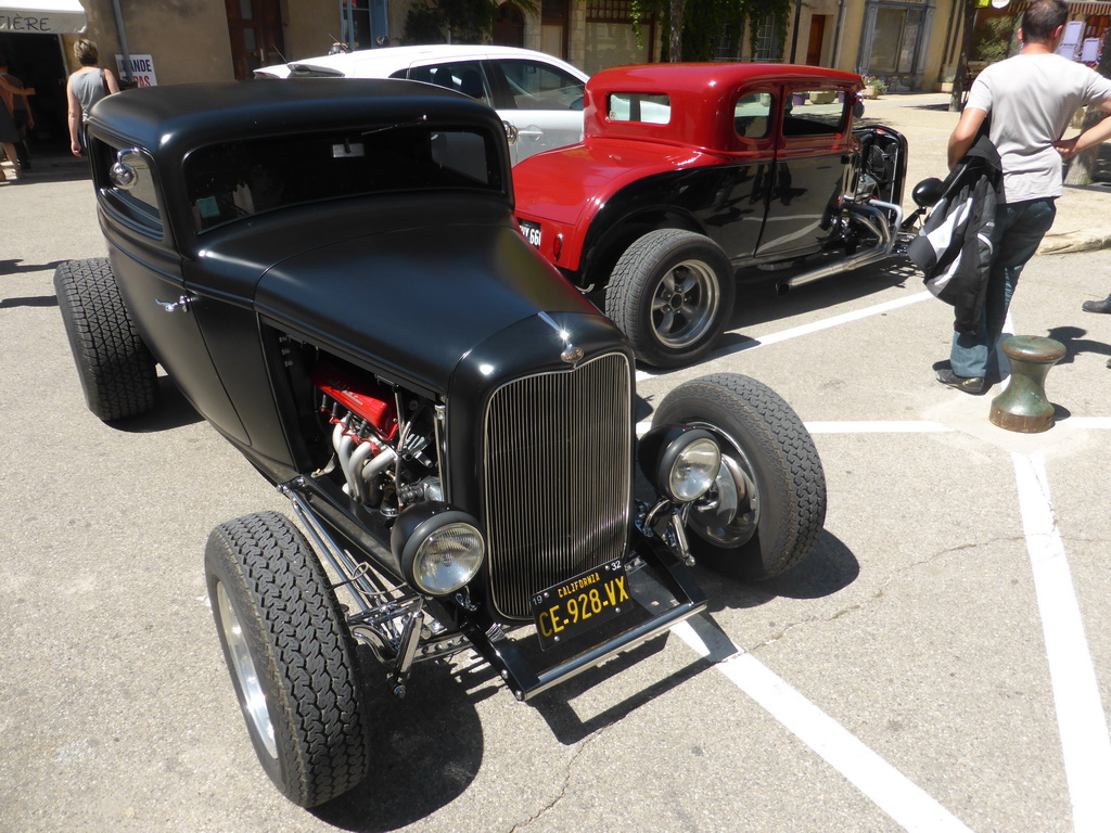 Old automobiles at the Place du Marché square