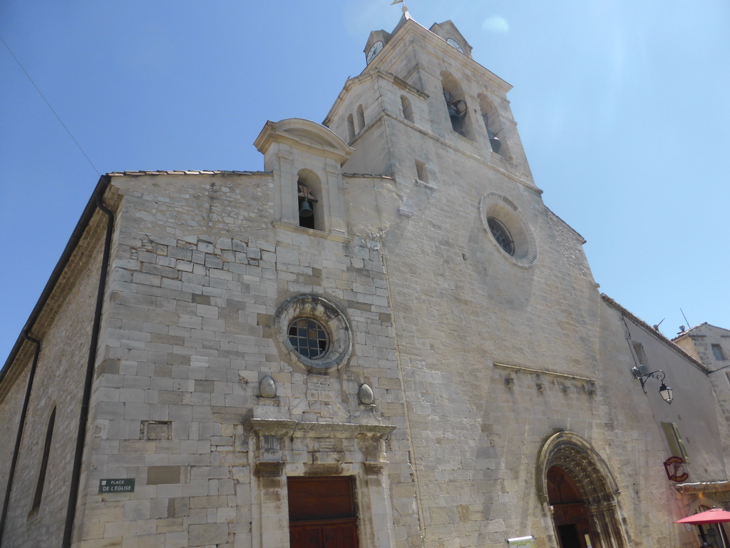 Front of the Notre Dame de la Tour church at the Place de l`Église square