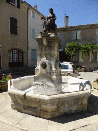 Fountain at the Place de l`Église square