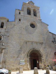 Front of the Notre Dame de la Tour church at the Place de l`Église square