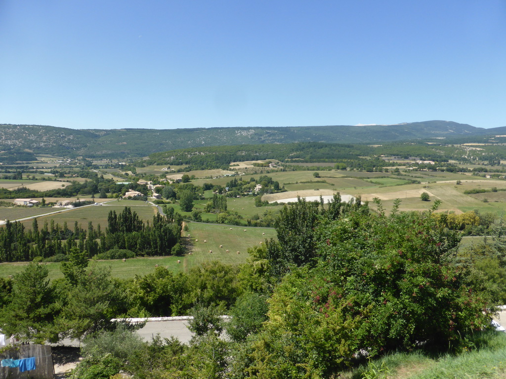 Countryside to the west of the town, viewed from the La Promenade square