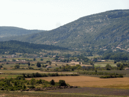 Countryside to the west of the town, viewed from the La Promenade square