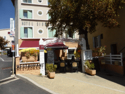 Front of the Restaurant l`Atelier at the Avenue de la Résistance