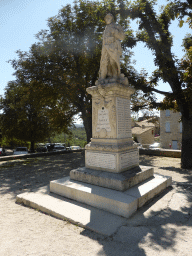 Statue near the crossing of the Chemin des Amandiers street and the Route de la Lavande road