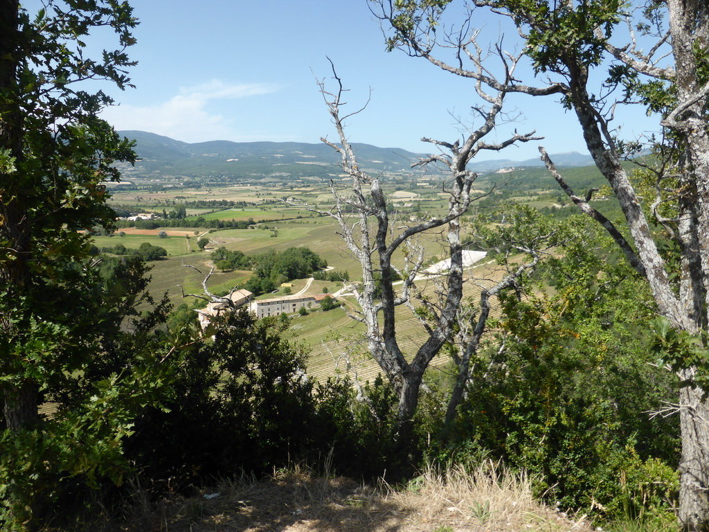 The countryside to the south of the town, viewed from a viewing point along the D943 road to Gordes